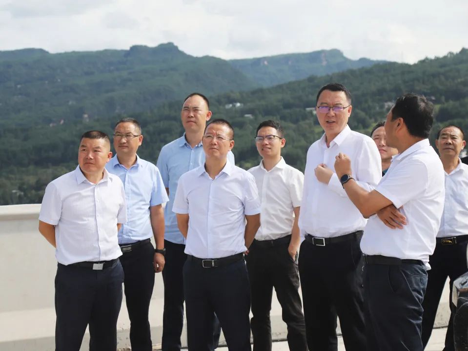 四川省交通運(yùn)輸廳黨組成員、總工程師王茂奎到鎮(zhèn)廣高速王通段A1合同段調(diào)研